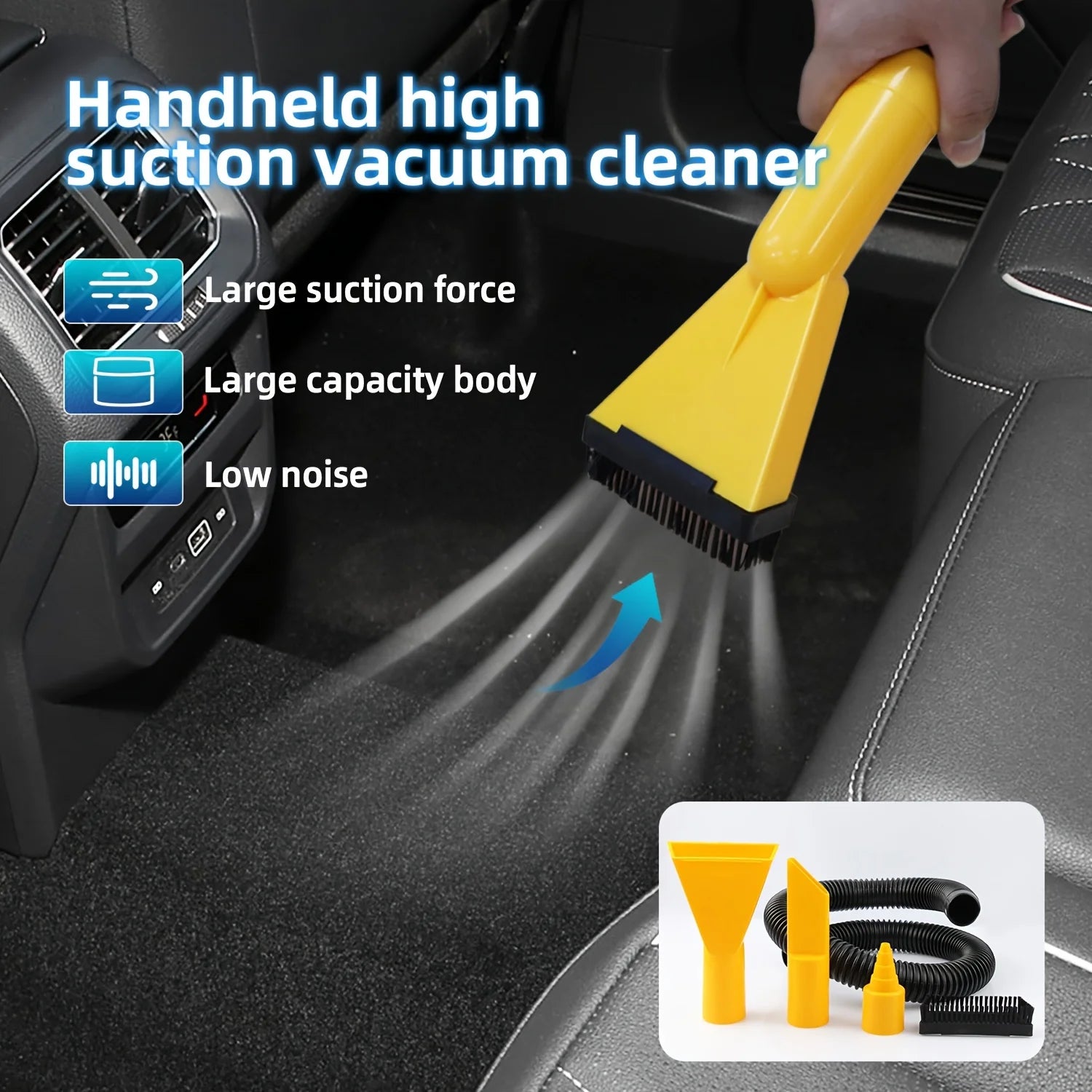 Multifunctional Portable Car Vacuum Cleaner Dual Purpose Home Car High Power Wet Dry Universal Cleaning Dust Removal Artifact